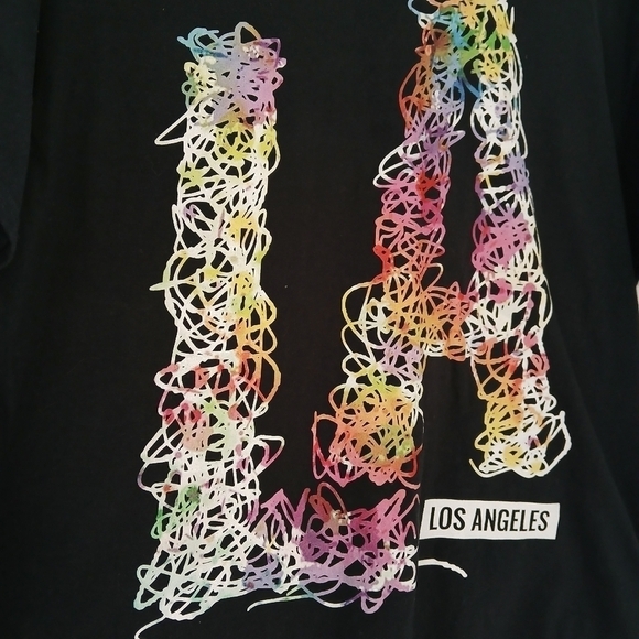 Port & Company T-Shirt LA Art Pop Culture Work Crew Neck Soft Jersey Cotton - Picture 7 of 9